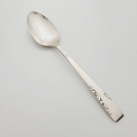 1881 Rogers Oneida Silverplate Proposal Demitasse Spoon Vintage - Picture 1 of 6